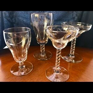 Set of 17 goblets and coupes